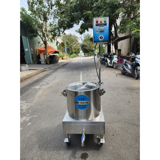 NỒI CHÁO  40 LCÓ BÁNH XE ,CÓ TỦ ĐIỆN DI ĐỘNG